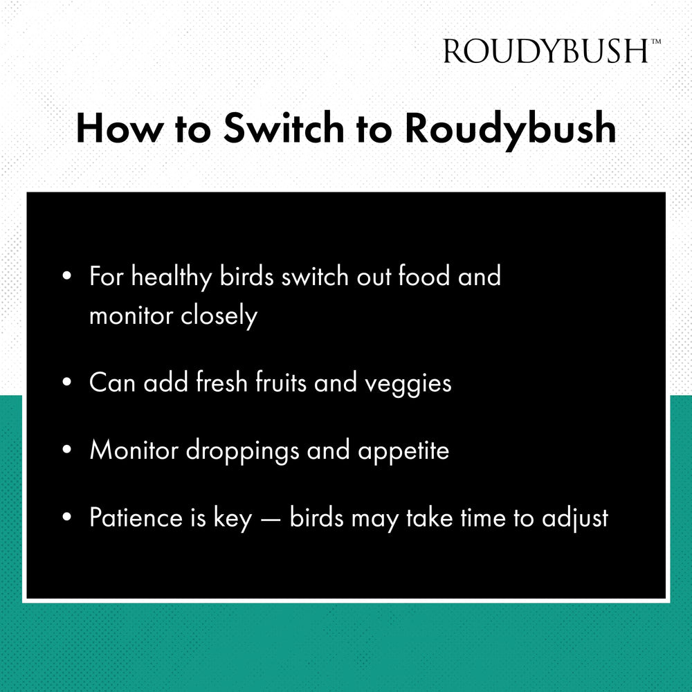 RoudyBush scattered crumbles detail emphasizing uniform size and reliable nutrition