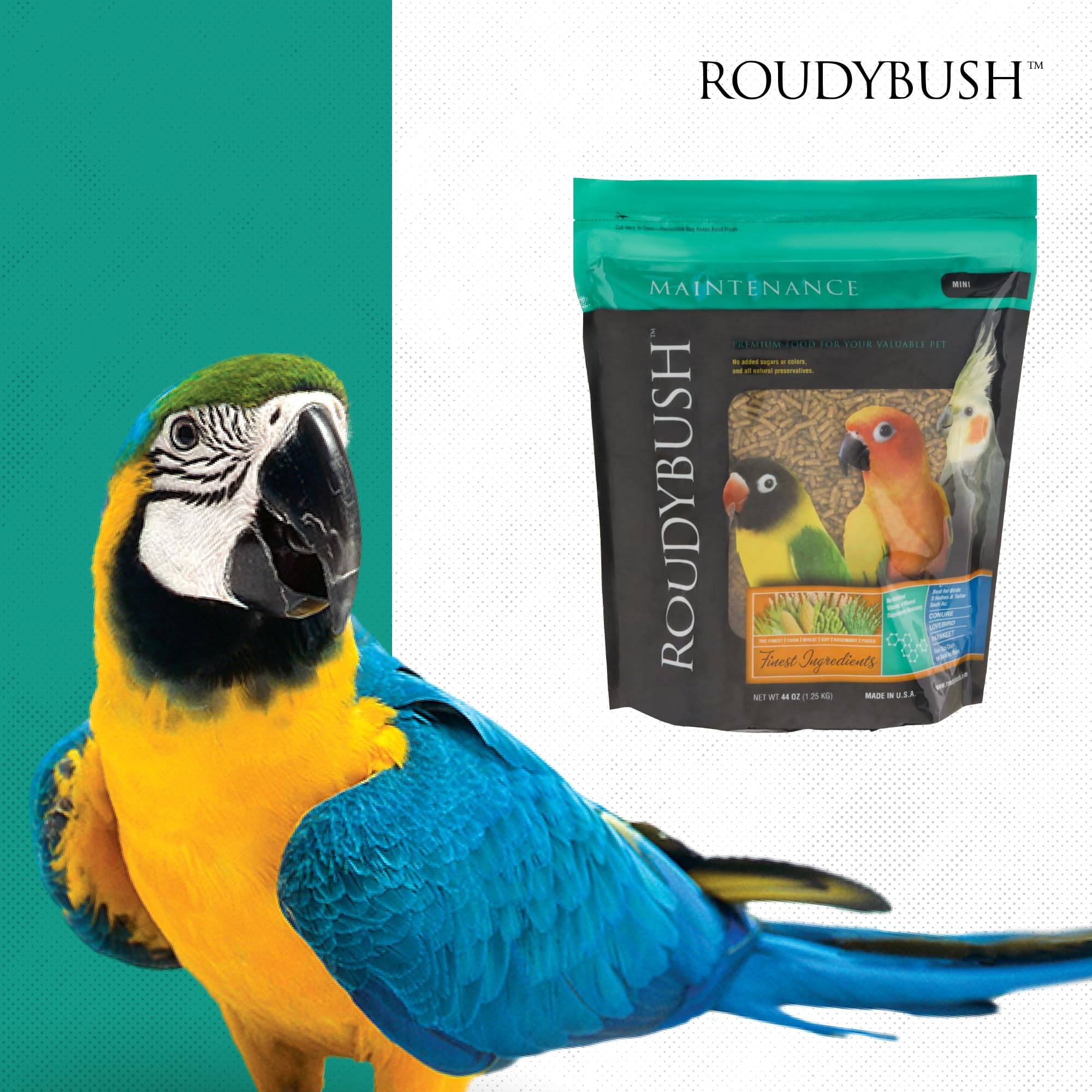 RoudyBush sealed bag storage detail illustrating freshness preservation and resealability