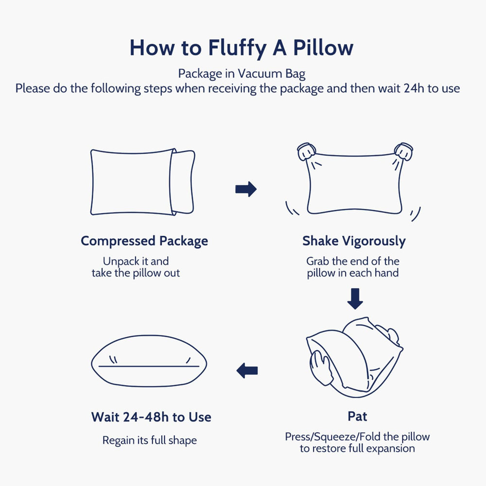 ROUMEA pillows in washing machine showing machine-washable easy-care benefit