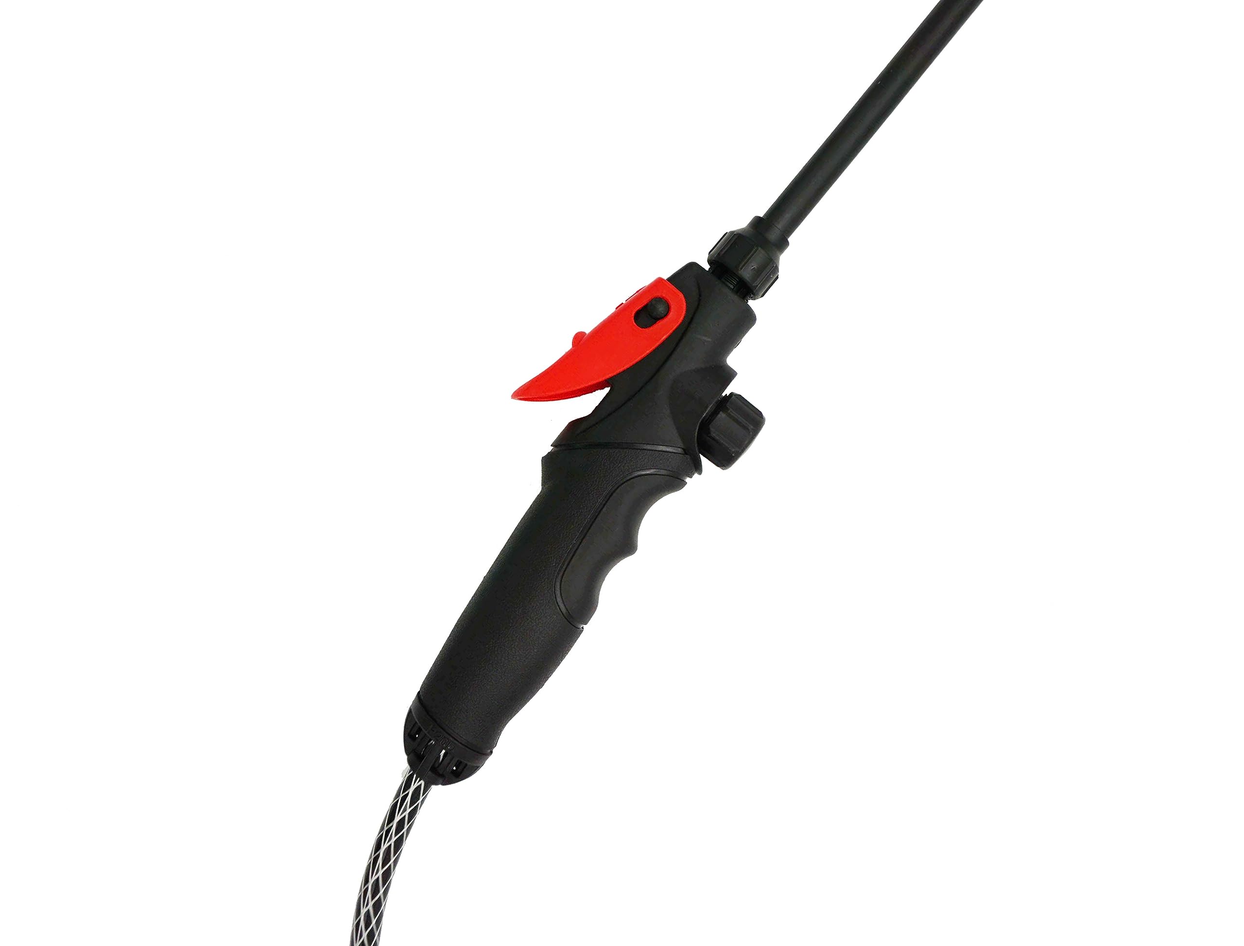 Roundup aluminum wand close-up highlighting comfort grip and reach benefit