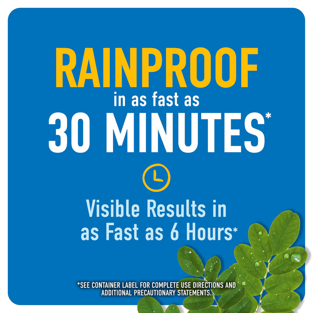 Illustration of Roundup creating an invisible soil barrier to stop new weeds