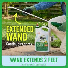 Clear solution pouring into bottle neck — Roundup demonstrating ready-to-use convenience