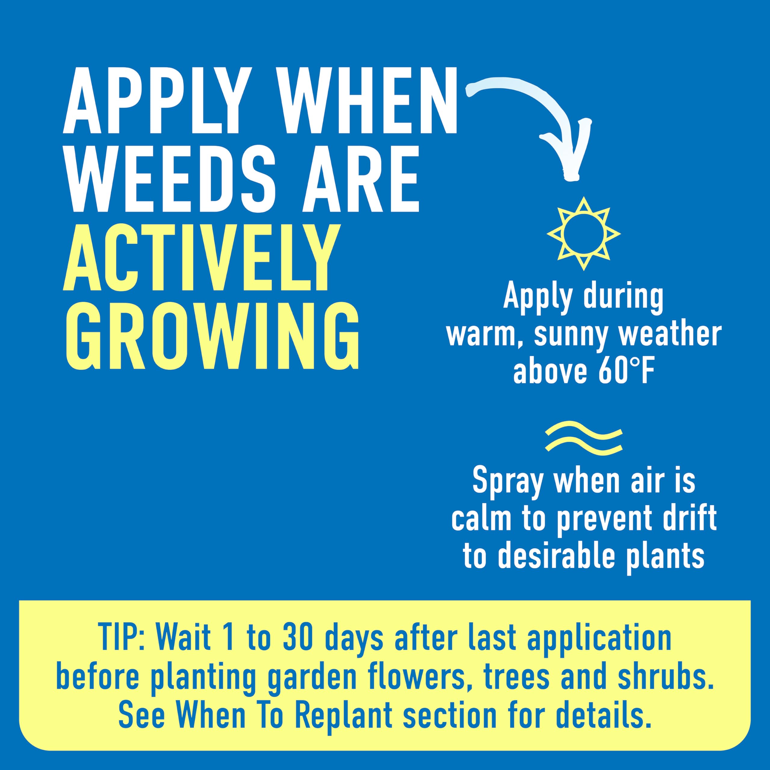 Roundup spray pattern close-up demonstrating consistent coverage