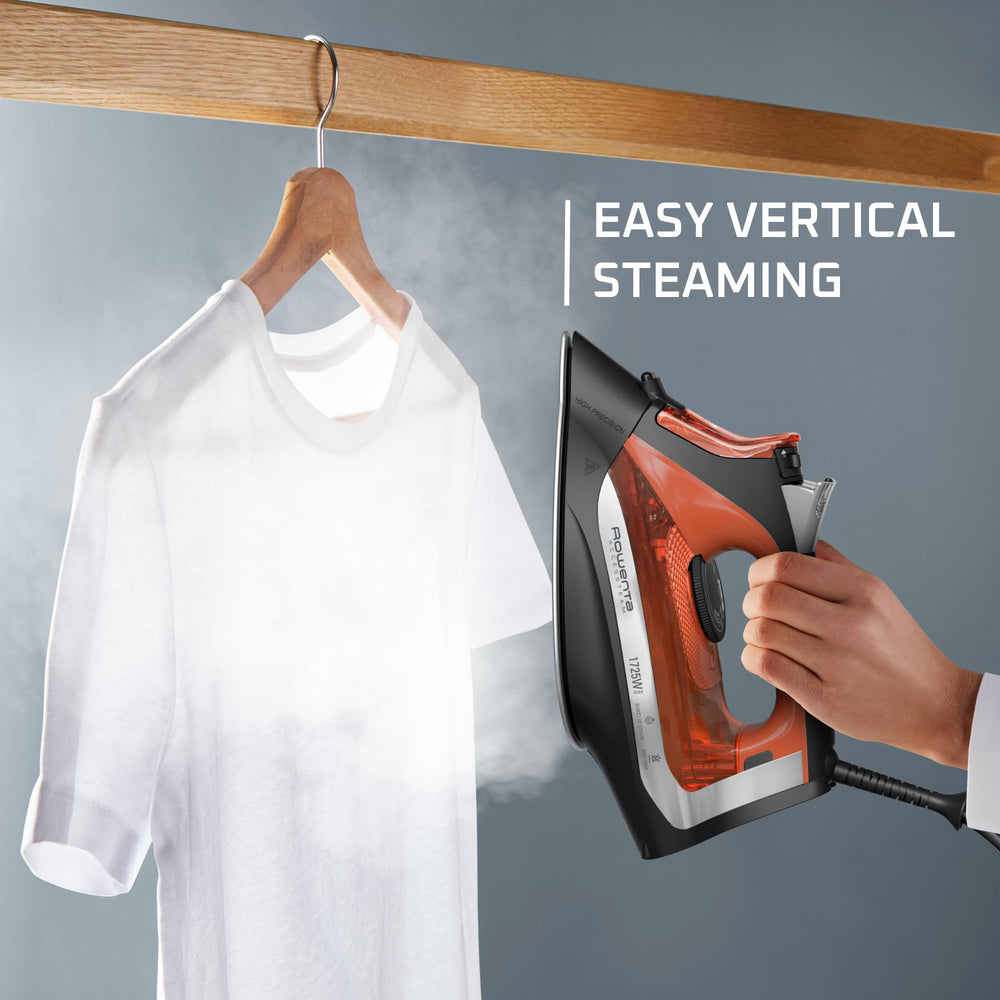 Rowenta ergonomic handle and controls illustrating comfortable grip and easy adjustments