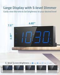 Roxicosly USB charging port view showing convenient overnight phone charging