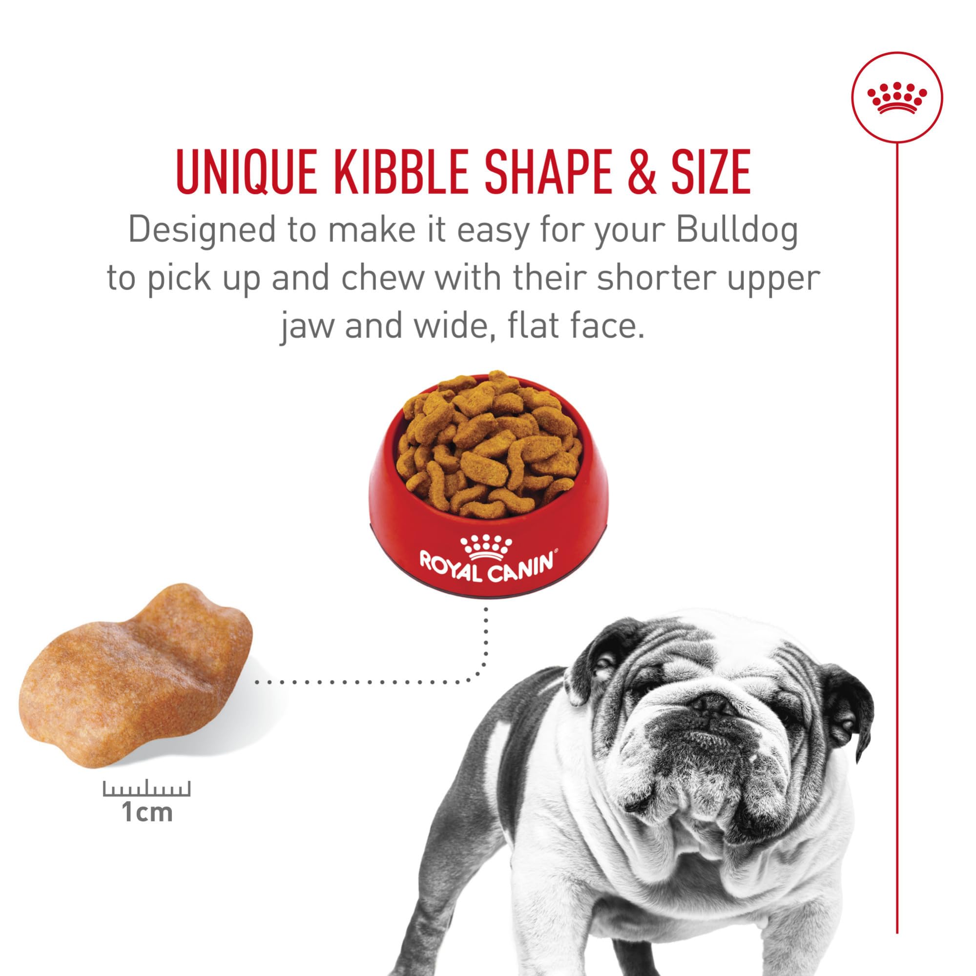 ROYAL CANIN ingredient mix visual highlighting digestible protein benefit