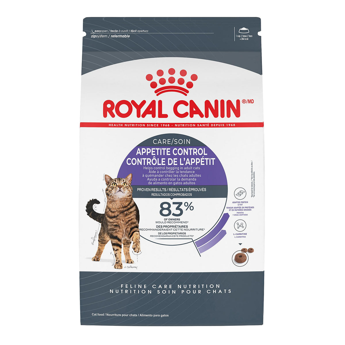 ROYAL CANIN front packaging 6 lb bag showing product and benefits