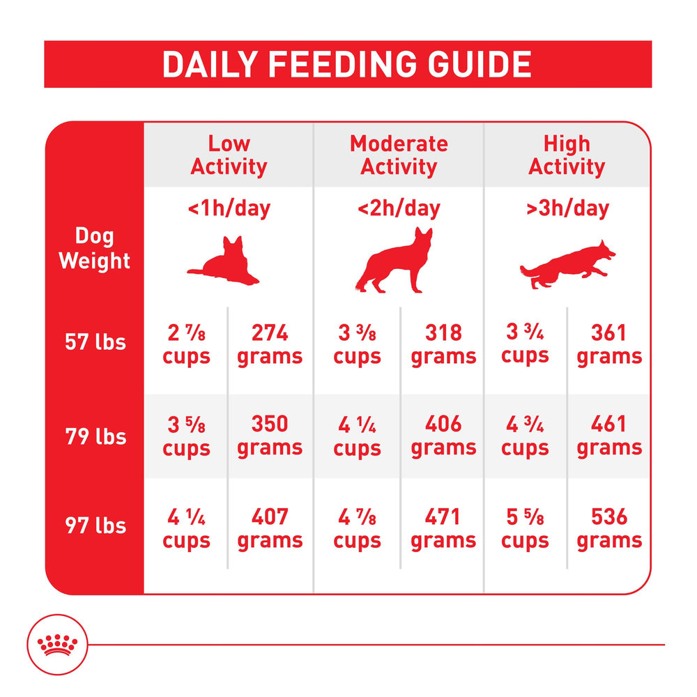 ROYAL CANIN opened bag with kibble spilling to show freshness and serving ease