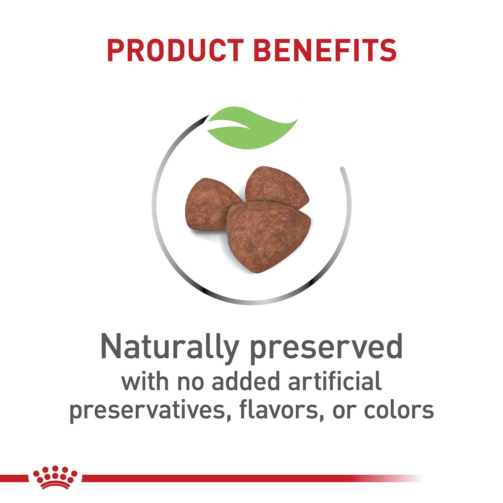 ROYAL CANIN package nutrition label detail highlighting balanced nutrients
