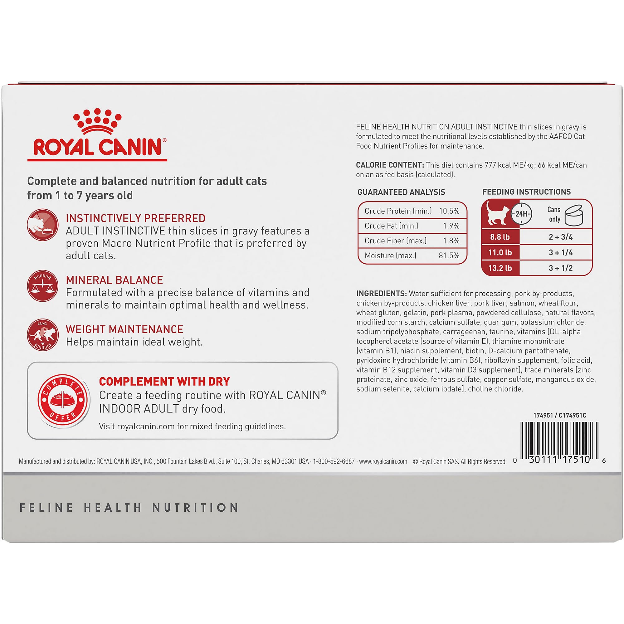 ROYAL CANIN close-up thin slices in gravy showing tender texture for easy eating