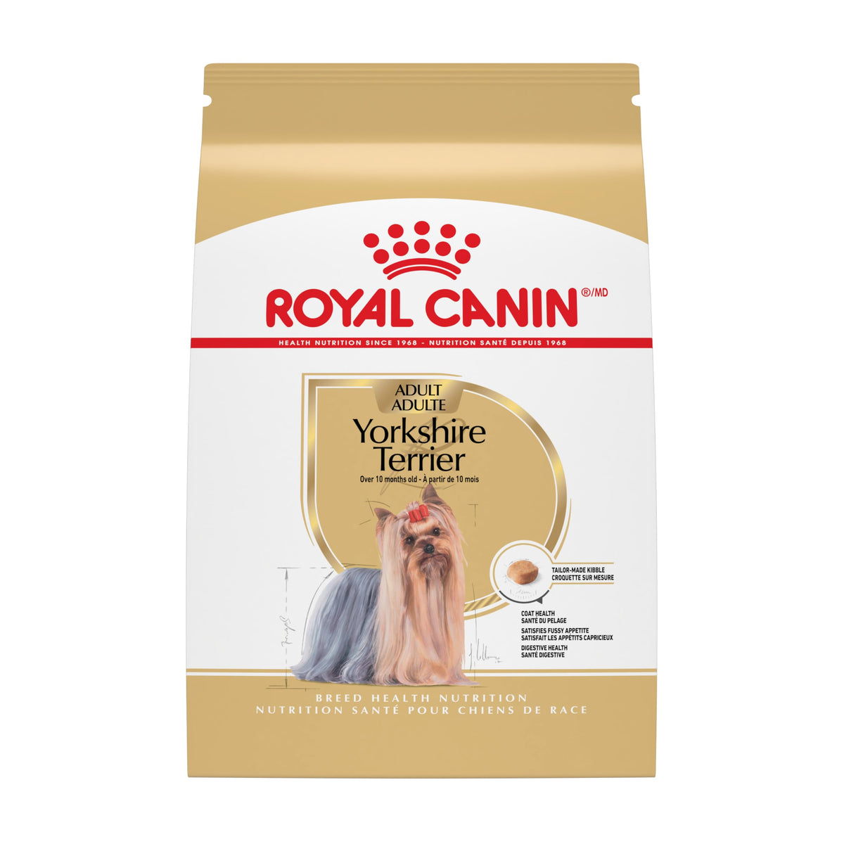 ROYAL CANIN front pack view showing breed-specific packaging and clear benefits