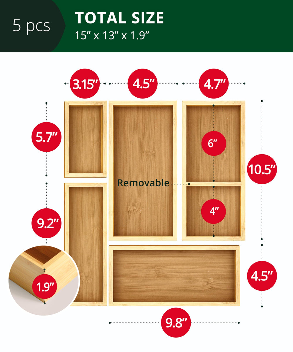 ROYAL CRAFT WOOD close-up of bamboo grain highlighting durable natural finish