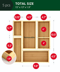 ROYAL CRAFT WOOD close-up of bamboo grain highlighting durable natural finish