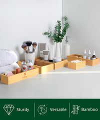 ROYAL CRAFT WOOD trays holding kitchen utensils for easy access benefit