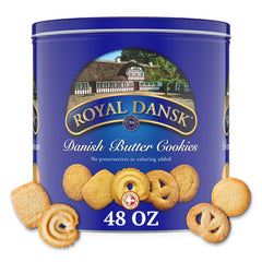 Royal Dansk front tin showing giftable packaging and festive appeal