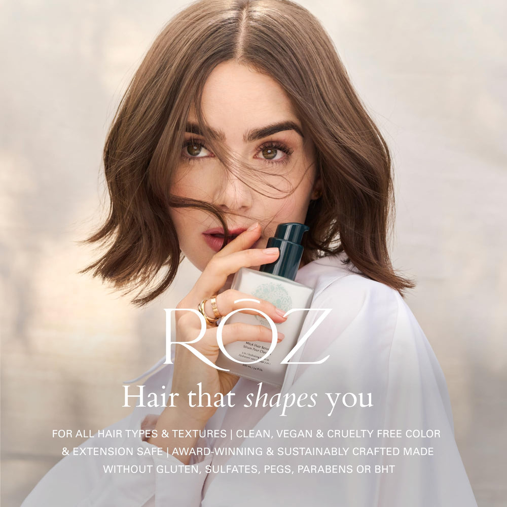 RŌZ on bathroom shelf lifestyle shot showing everyday routine compatibility and style