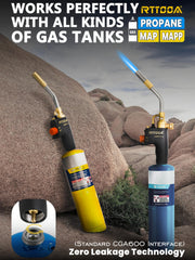 RTTOOA torch producing pencil flame soldering copper pipe for efficient heating
