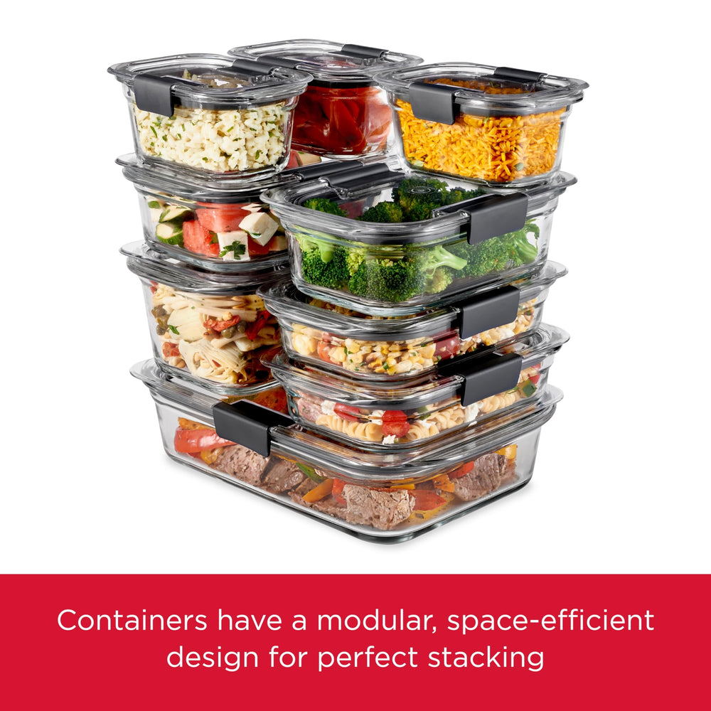 Rubbermaid Brilliance glass base detail highlighting oven-safe durability