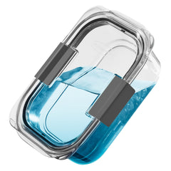 Rubbermaid Brilliance container with salad inside showing clear view benefit
