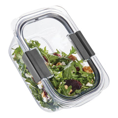 Rubbermaid Brilliance latch closeup highlighting durable snap locks for secure transport