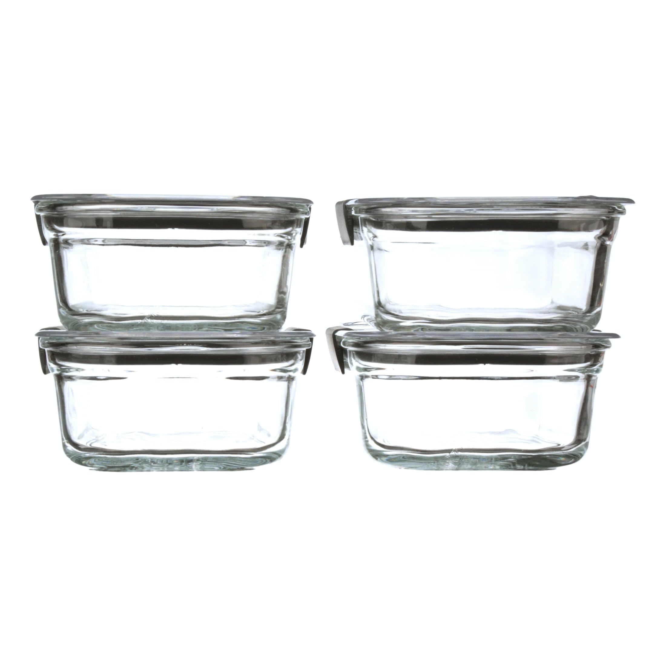 Rubbermaid Brilliance interchangeable lids demonstrating universal fit