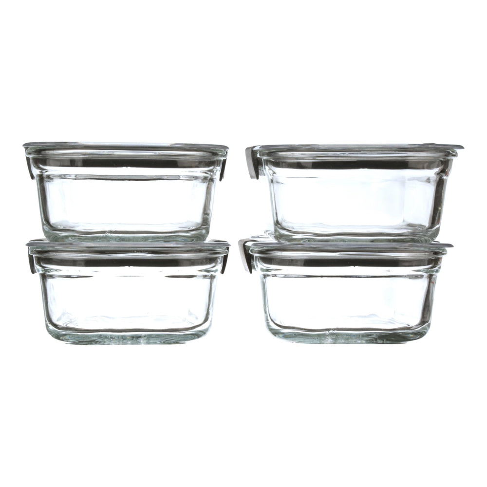 Rubbermaid Brilliance interchangeable lids demonstrating universal fit