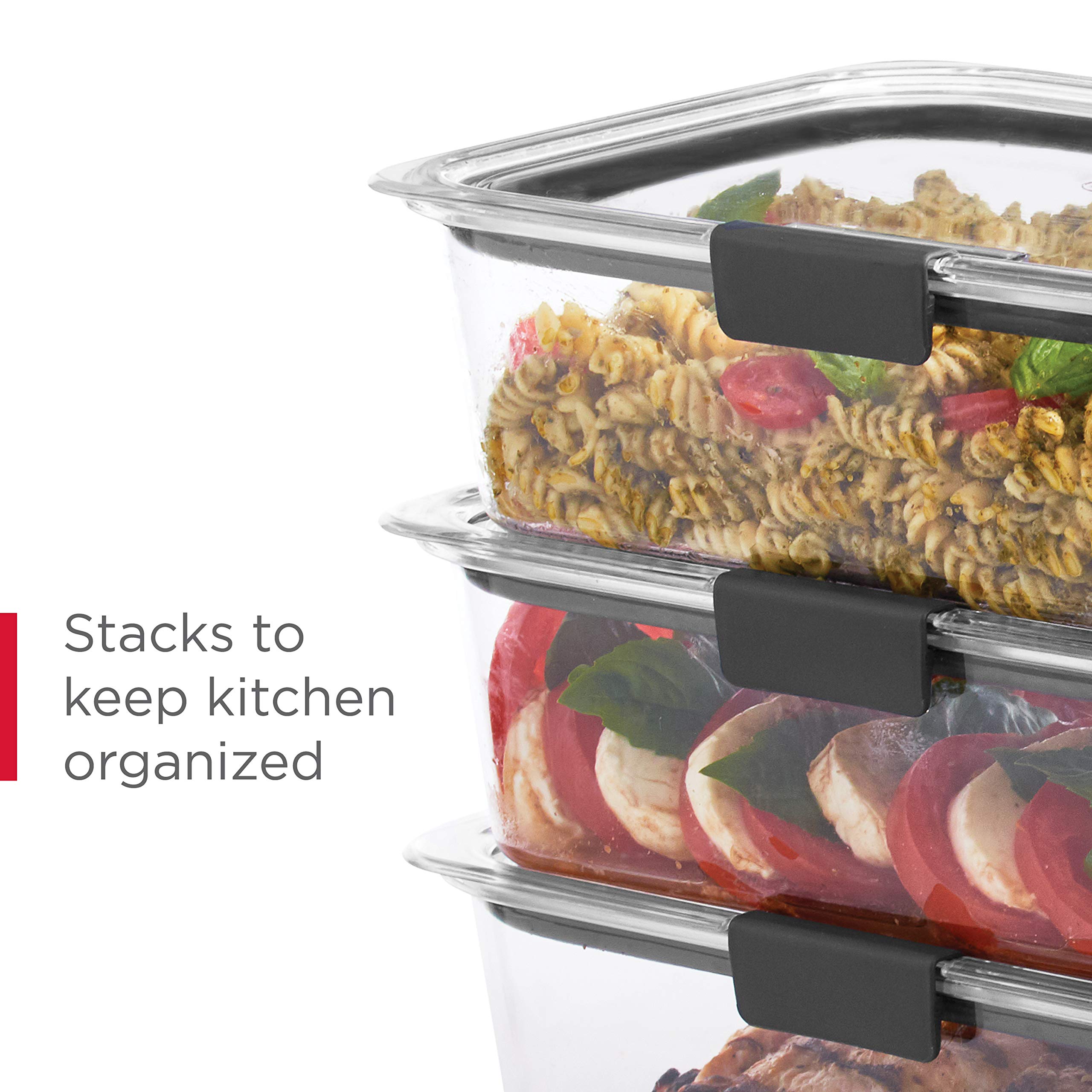 Rubbermaid Brilliance microwave vented lid demonstrating splatter-reduced reheating convenience
