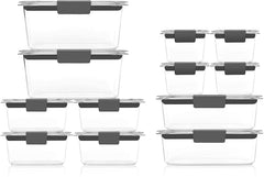 Rubbermaid Brilliance open-top view highlighting crystal-clear walls for quick content visibility