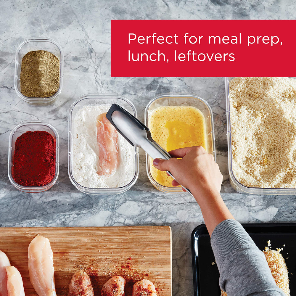 Rubbermaid Brilliance open container with food showing easy identification