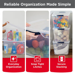 Detail of Rubbermaid Cleverstore recessed handle providing comfortable grip and neat appearance