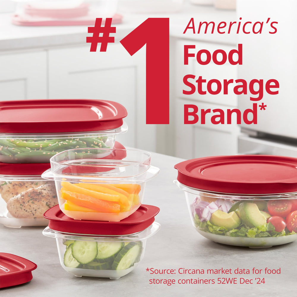 Rubbermaid lineup of different container sizes for easy portion planning