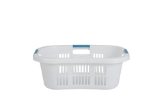 Rubbermaid side profile highlighting curved design that rests on your hip