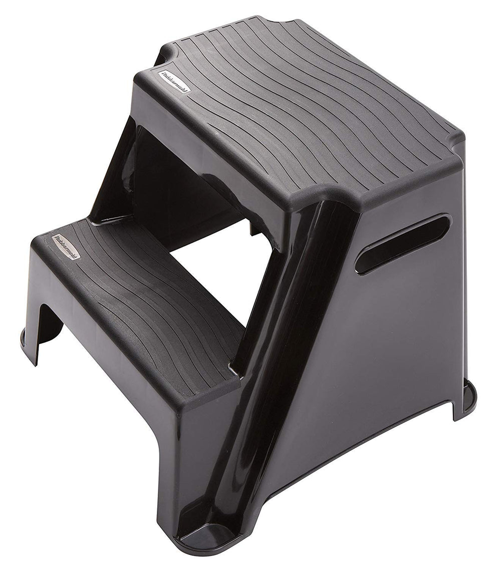 Rubbermaid detailed view of textured step treads for improved traction