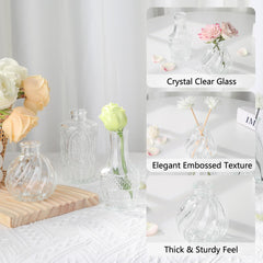 RUCKAE grouped vases as centerpiece demonstrating cohesive event styling