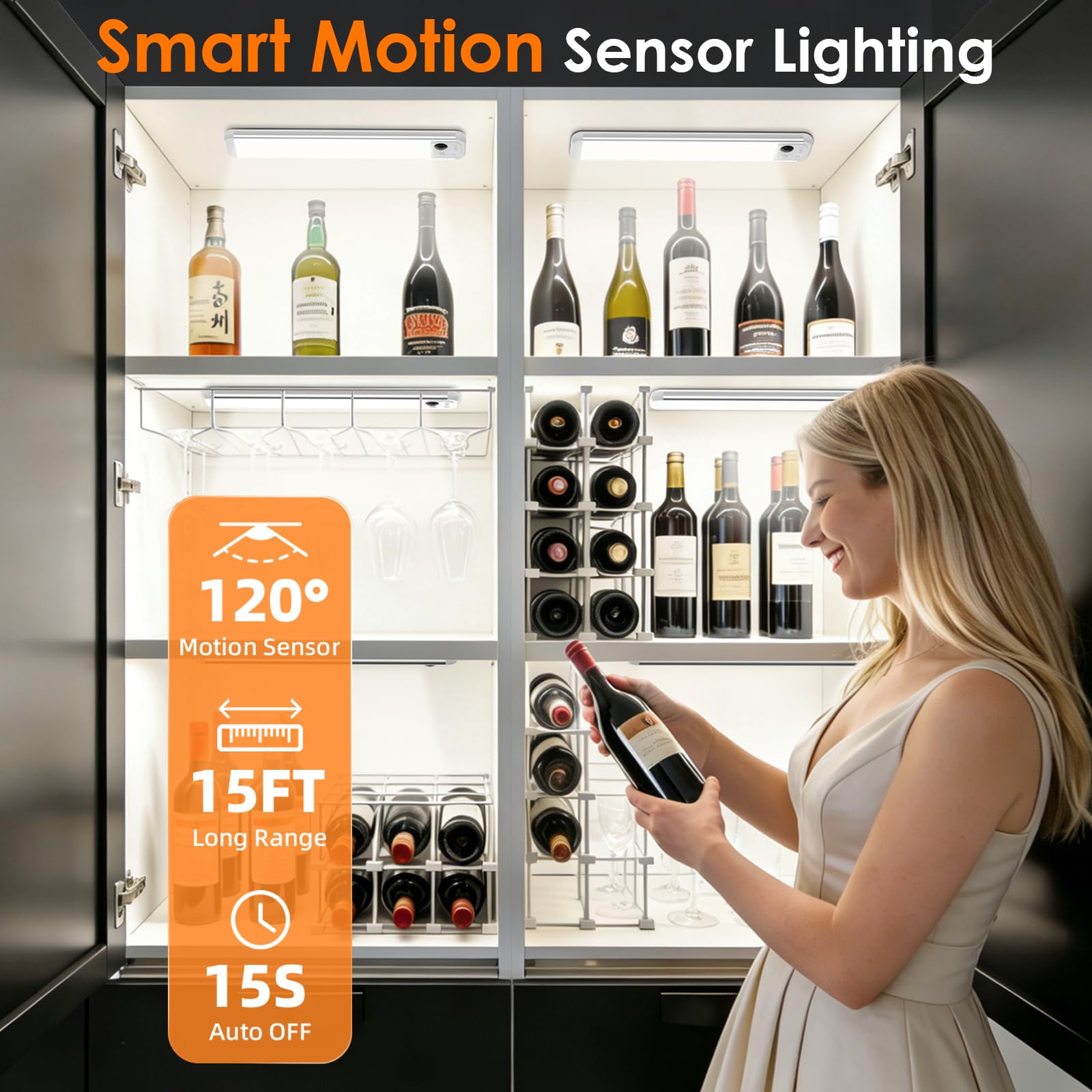 RUIKORING sensor detail showing motion detector for automatic hands-free illumination