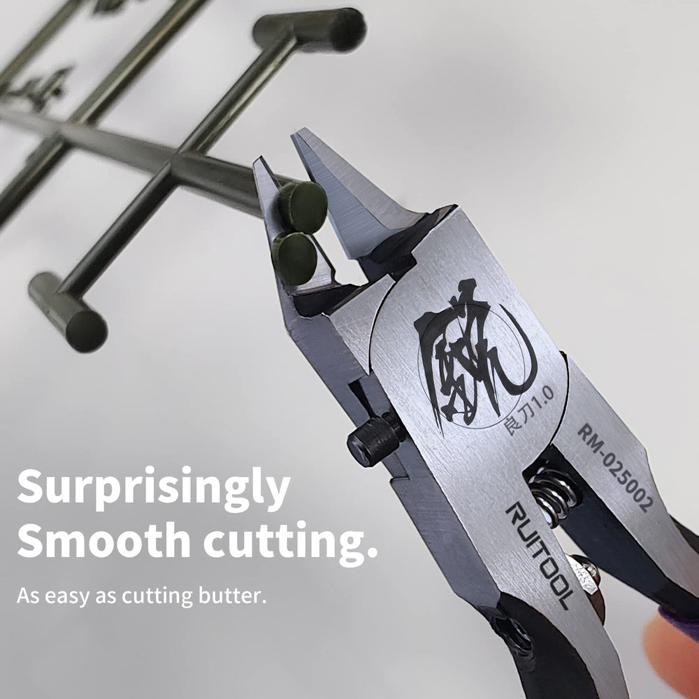 RUITOOL close-up of ultra-thin single-edge blade for cleaner, low-whitening cuts