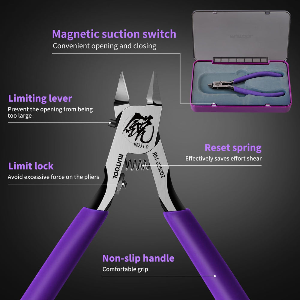 RUITOOL next to ruler to show 4.7-inch scale for accurate tool sizing