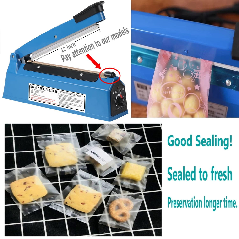runruii sealed clear PE bag sample showing strong airtight seal for product protection