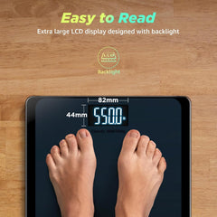 runstar side profile showing anti-slip silicone feet for stable weighing