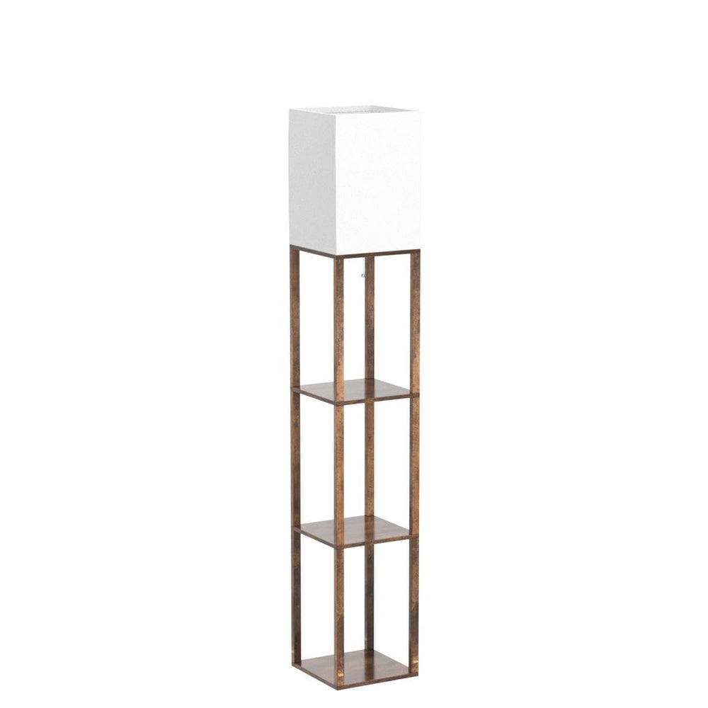 RUNTOP lamp in living room offering layered light and decorative storage