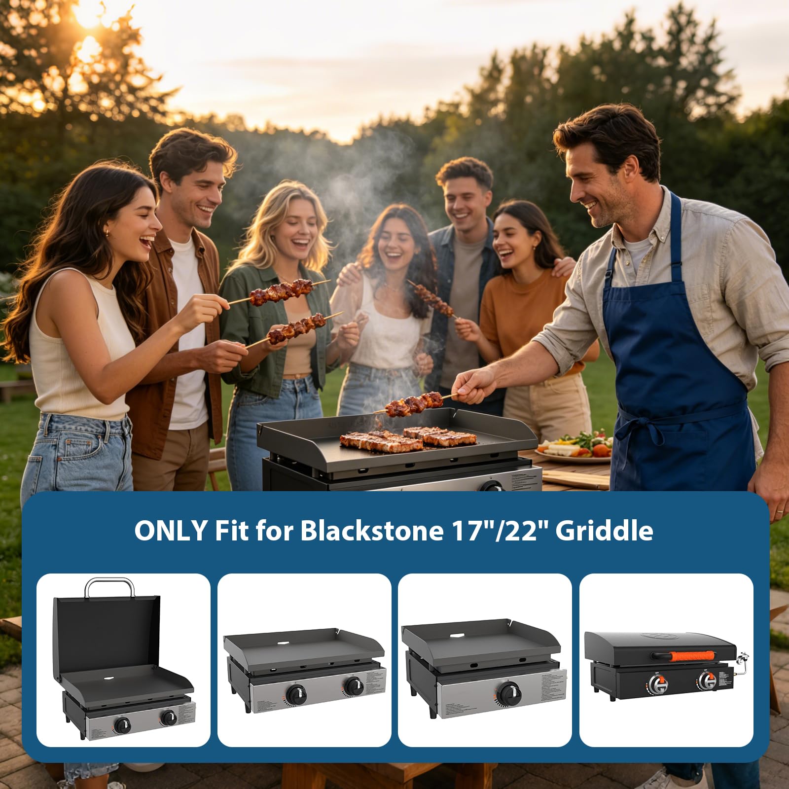 Rushare 6-foot hose draped from griddle to tank showing flexible placement advantage