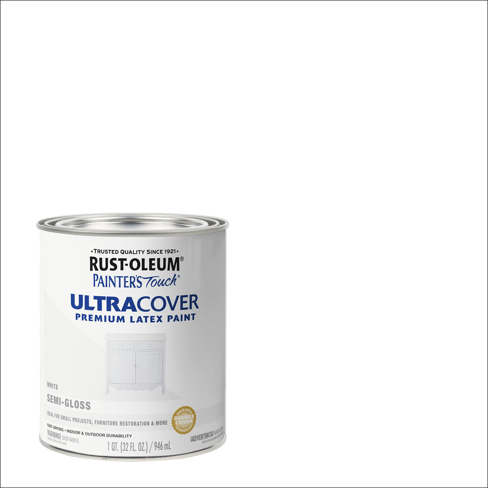 Rust-Oleum painted wood trim detail showing semi-gloss finish and clean look benefit