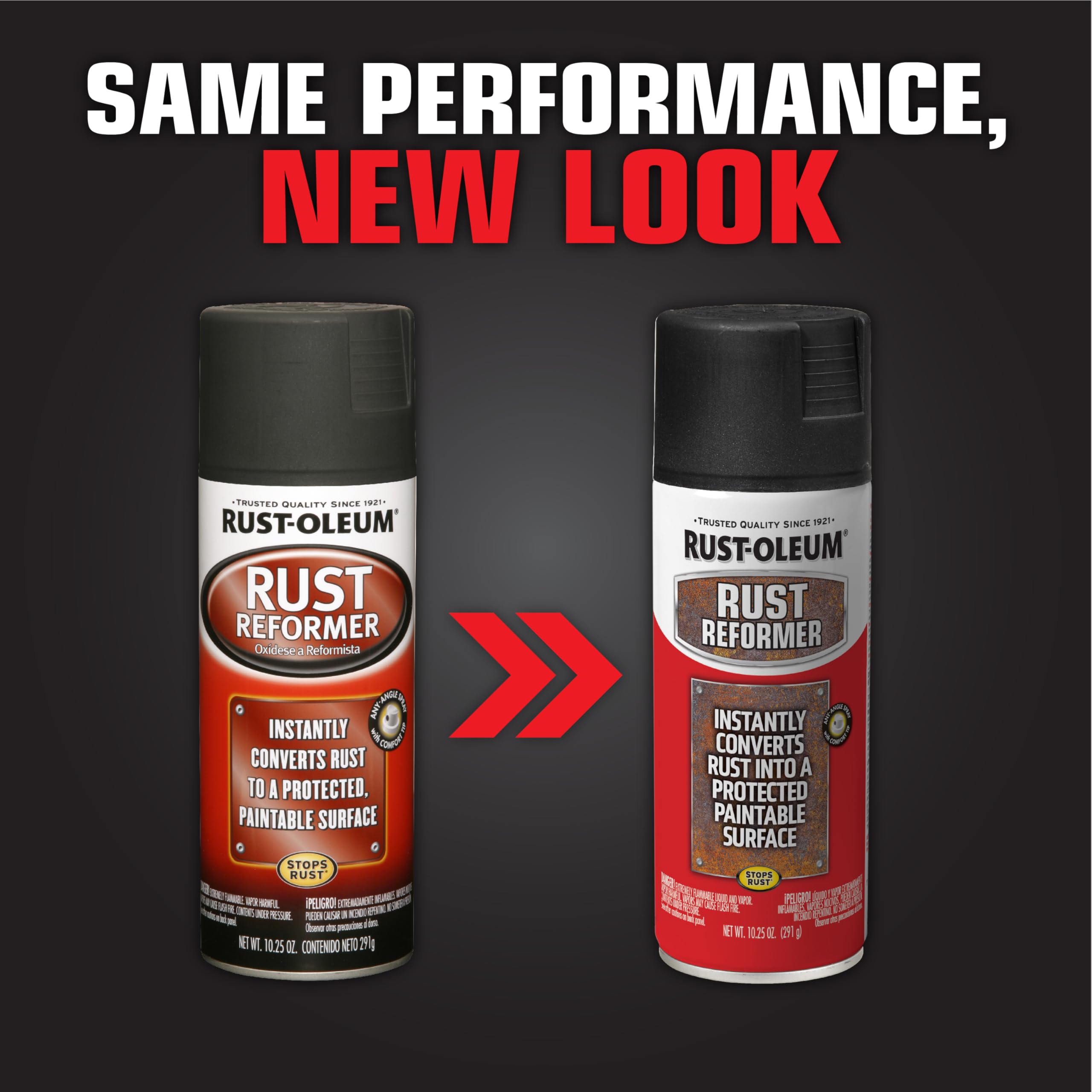 Rust-Oleum texture on metal showing bonded finish that prevents further rust