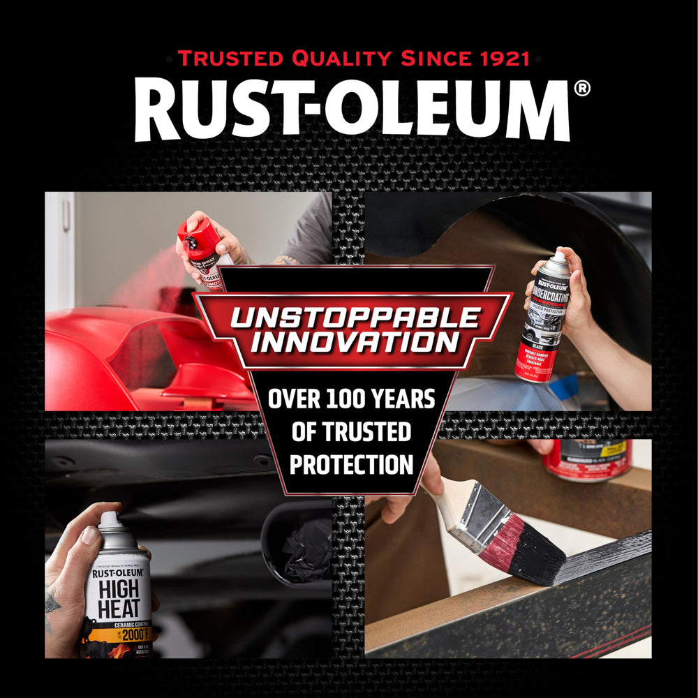 Rust-Oleum on trailer undercarriage providing long-lasting protection