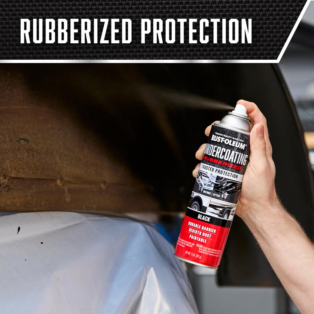 Rust-Oleum sprayed upside down demonstrating any-angle convenience