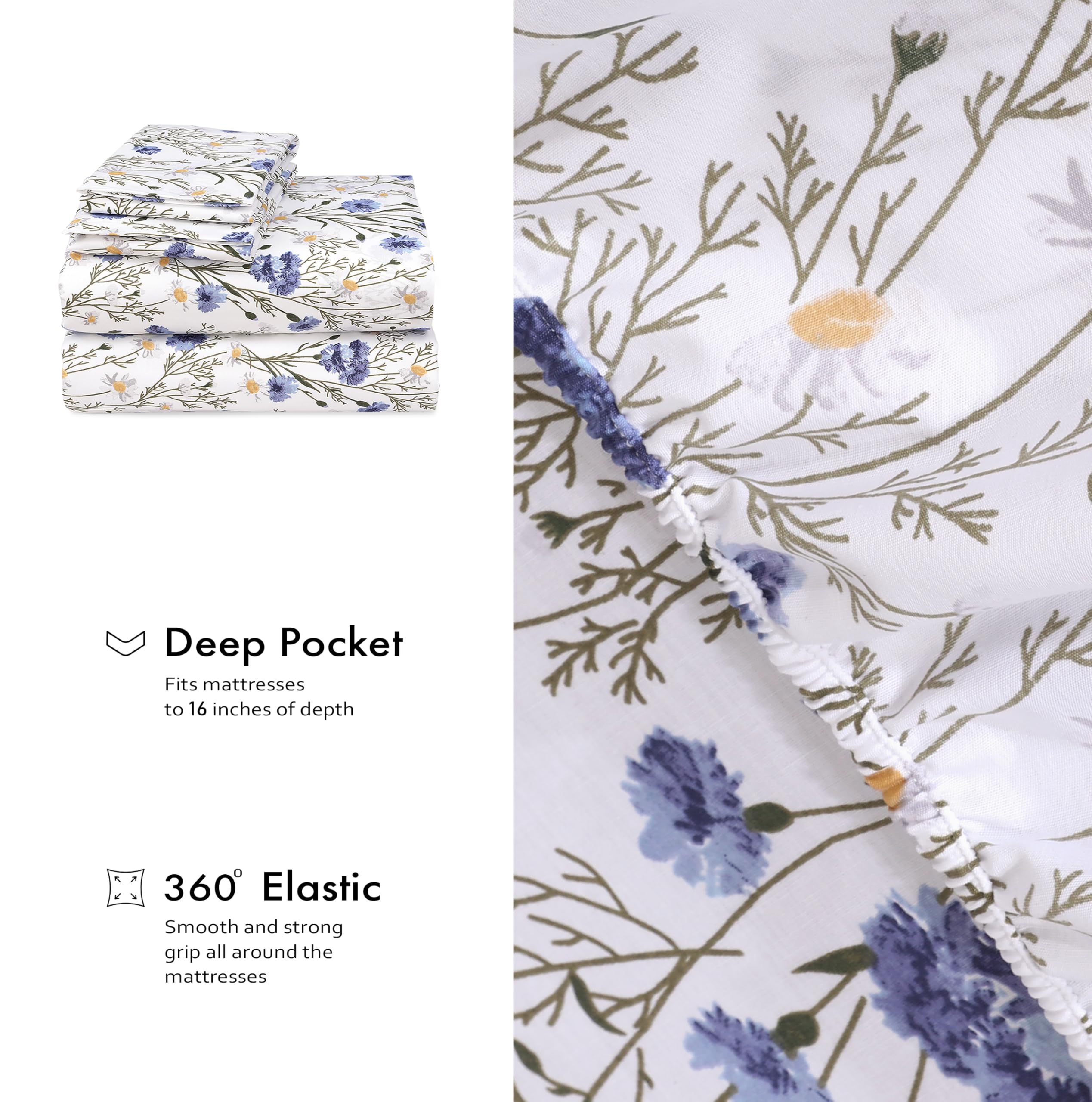RUVANTI deep pocket demo showing 16-inch depth fitting tall mattresses benefit