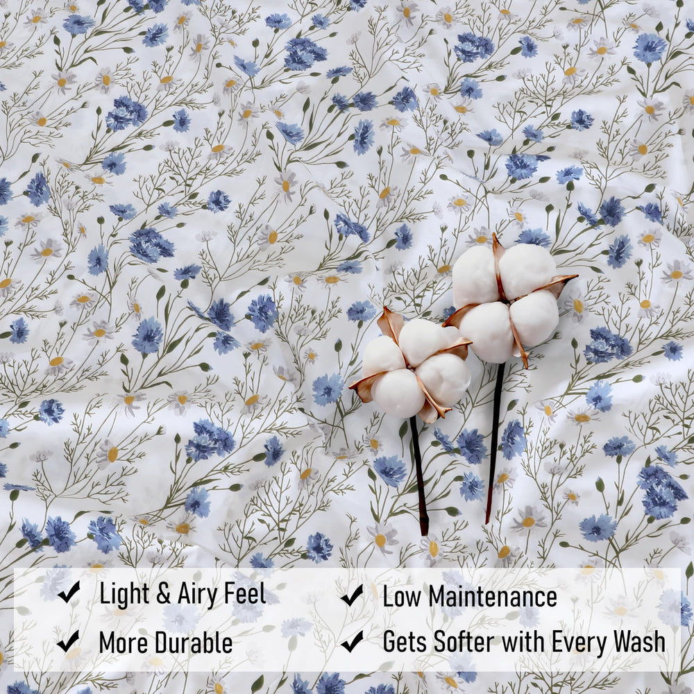 RUVANTI label and care tag close-up showing cotton quality and easy-care benefit