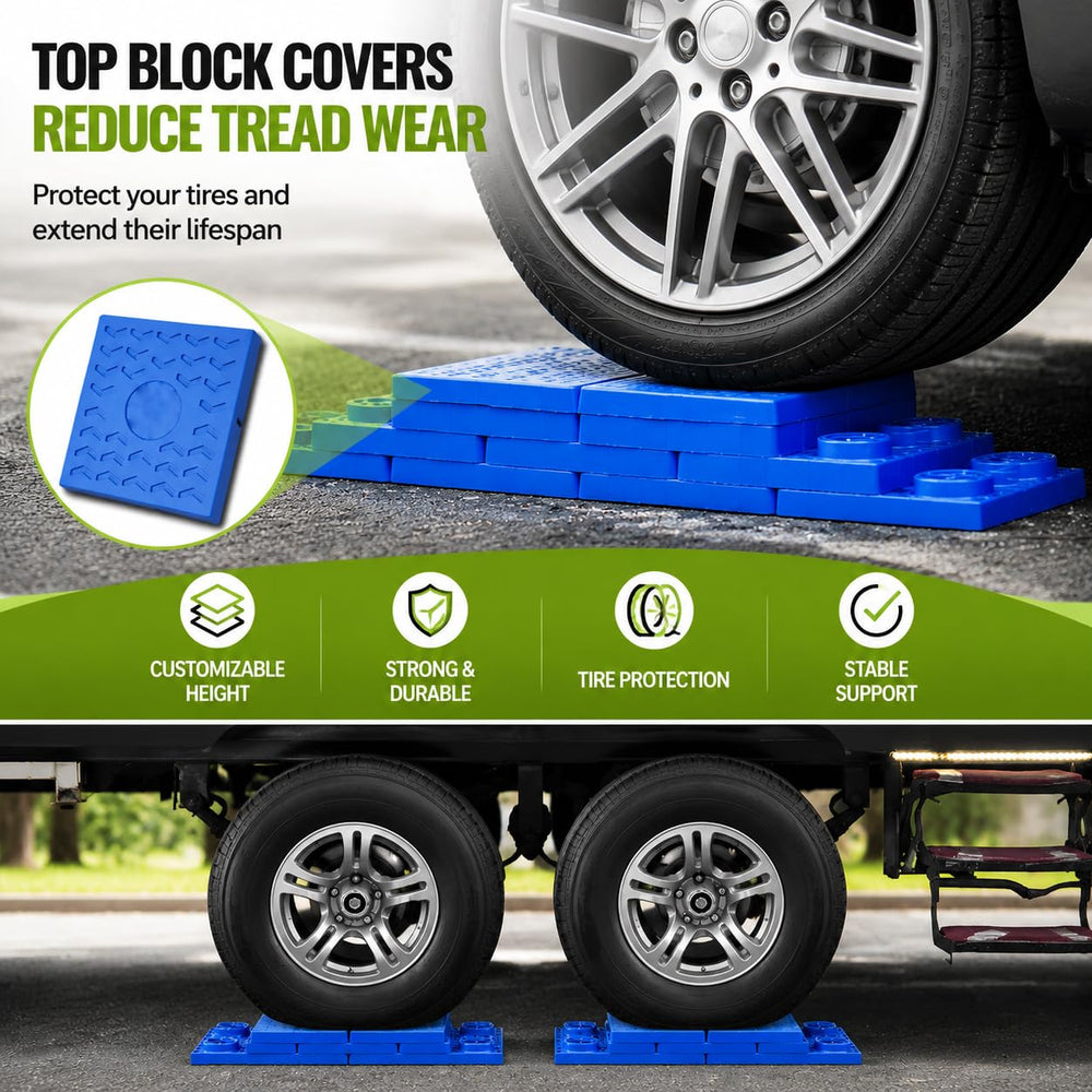 RVMATE top cover under tire protecting tread and reducing compression wear