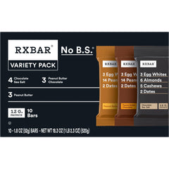 RXBAR Chocolate Sea Salt bar cross-section with chocolate and crunch
