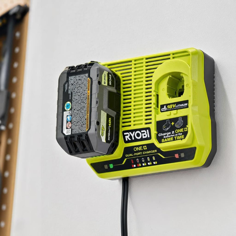 RYOBI PBP004 in a garage scene with tools showing practical everyday cordless use